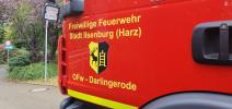 Umweltprojekttag am 13.10.2023: Detailaufnahme des GW-L der FFW Darlingerode