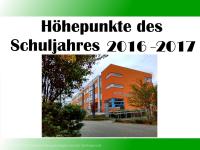 Schuljahresrückblick 2016–2017