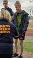 Foto: Impressionen vom 65. überregionalen Sportfest der Förderschulen in Quedlinburg; Leichtathletik; Sprint; Weitsprung; Stoß; Schlagballweitwurf; Staffellauf 8x200m; Siegerehrung einzelner Schüler und Schülerinnen Foto: Impressionen vom 65. überregionalen Sportfest der Förderschulen in Quedlinburg; Leichtathletik; Sprint; Weitsprung; Stoß; Schlagballweitwurf; Staffellauf 8x200m; Siegerehrung einzelner Schüler und Schülerinnen
